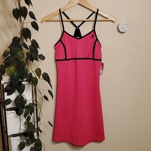 Fila Sport Pink and Black Dress with Built in Bra